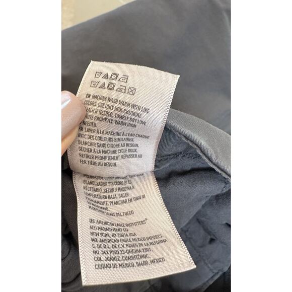 American Eagle Next Level Flex Chino Pants Gray Size 38x30 Cotton Stretch - Picture 5 of 6